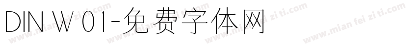 DIN W 01字体转换